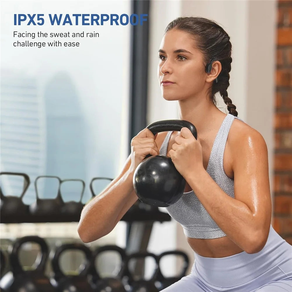 S2 Bone Conduction Headset IPX5 Waterproof Open Ear Outdoor Sports Bluetooth-compatible Earphones - 6