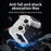 For Sony PlayStation 5 Controller Silicone Case Flame Design Shock Absorbing Grip Protective Cover - Blue - 6