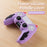For Sony PlayStation 5 Controller Silicone Case Flame Design Shock Absorbing Grip Protective Cover - Blue - 7