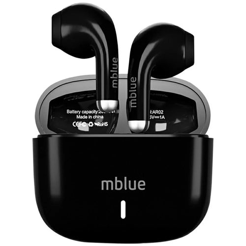 MBLUE AR02 Bluetooth-compatible 5.4 Low Latency Gaming Earphones Semi In Ear Wireless Headphones - Black - 1