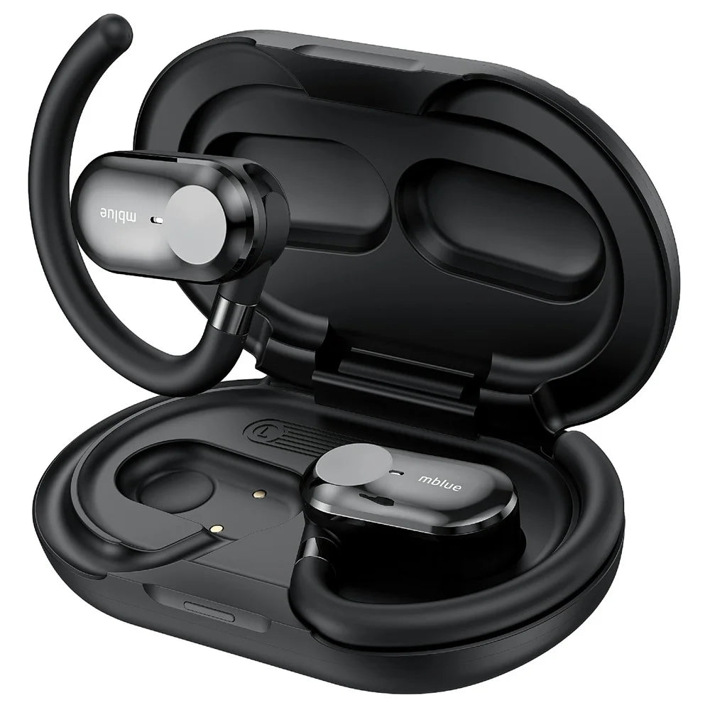 MBLUE H06 OWS Wireless Sports Earphones ENC Noise Reduction Bluetooth-compatible Headphones - Black - 1