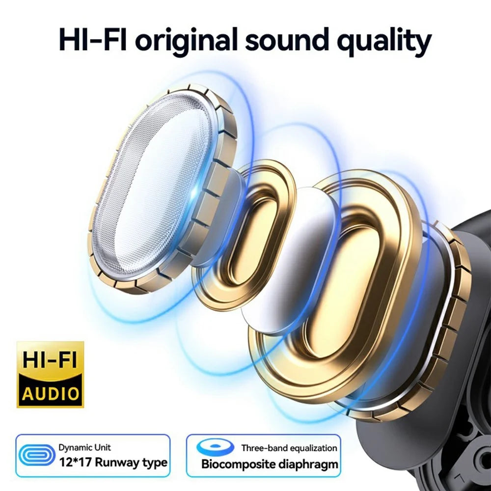 MBLUE H06 OWS Wireless Sports Earphones ENC Noise Reduction Bluetooth-compatible Headphones - Black - 4