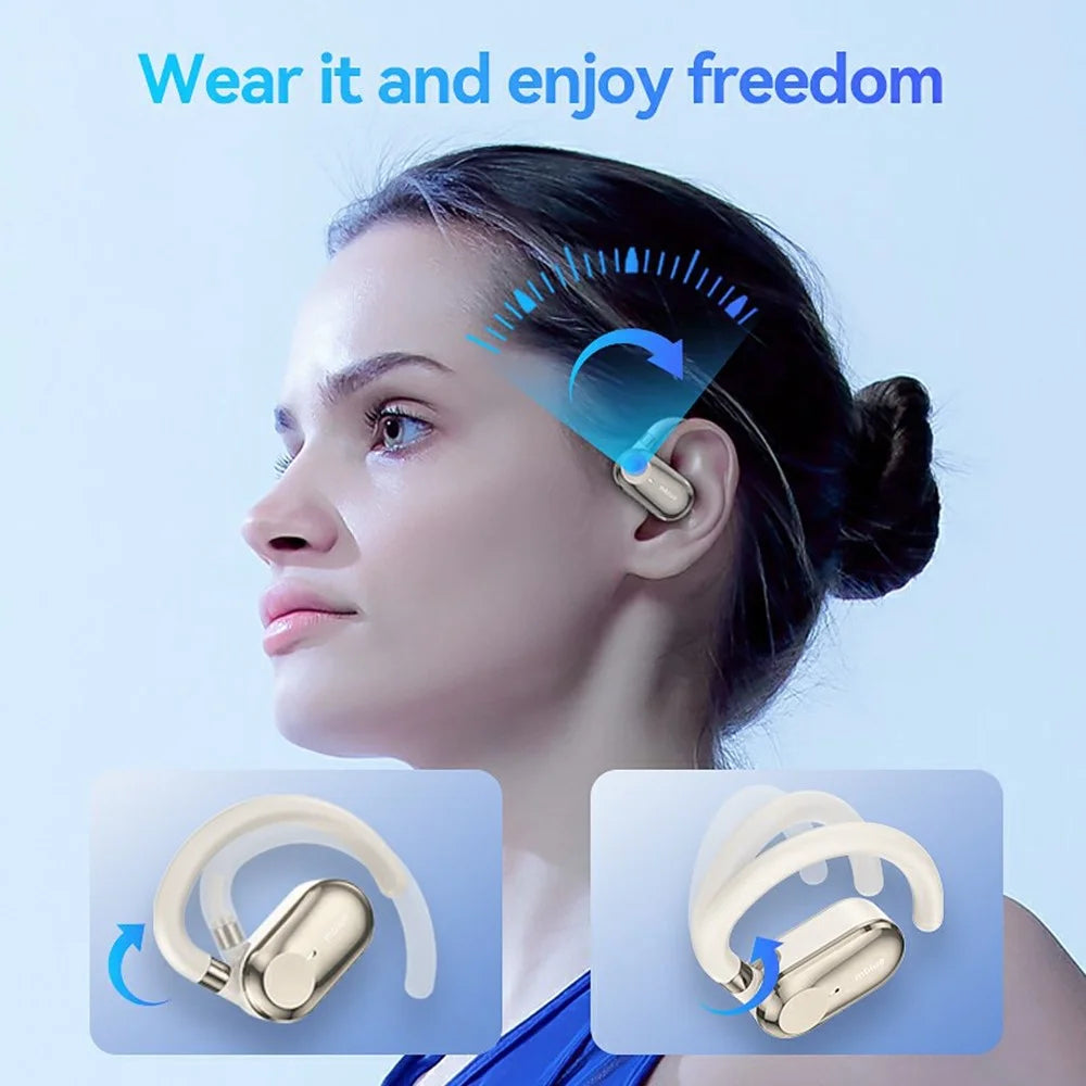 MBLUE H06 OWS Wireless Sports Earphones ENC Noise Reduction Bluetooth-compatible Headphones - Black - 5