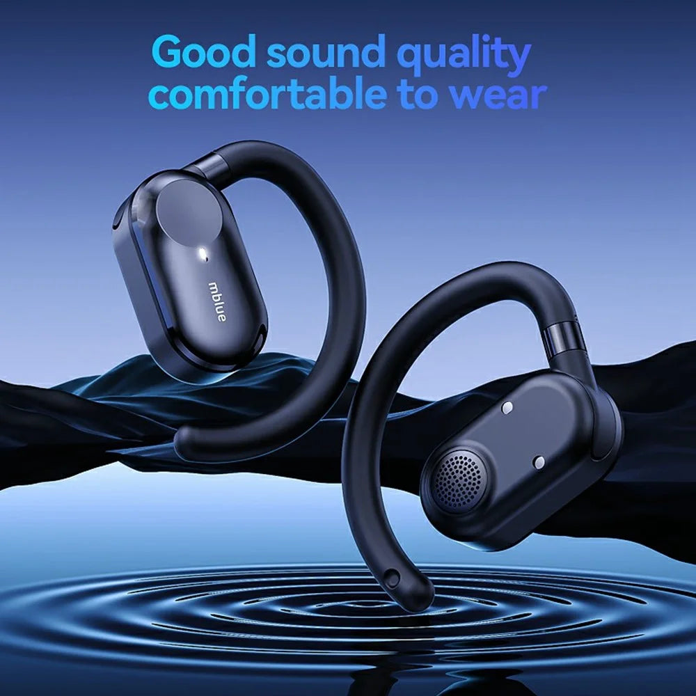 MBLUE H06 OWS Wireless Sports Earphones ENC Noise Reduction Bluetooth-compatible Headphones - Black - 7
