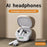 A98 Bluetooth-compatible 5.4 Wireless Earphones AI Smart Multi-Language Translation Earbuds Real-Time Translator - Grey - 2