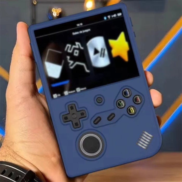 For ANBERNIC RG 40XXV Case Handheld Game Console Silicone Protective Cover with Wrist Strap - Black - 2