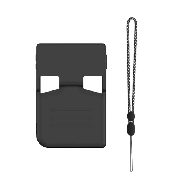 For ANBERNIC RG 40XXV Case Handheld Game Console Silicone Protective Cover with Wrist Strap - Black - 5