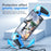 For Sony PlayStation Portal Controller Case Silicone Protective Cover with Joystick Caps - Blue - 5