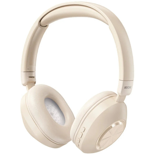 WEKOME WM-13 Wireless Headphones Foldable Bluetooth-compatible Over-Ear Headset with Microphone  /  40mm Driver - Beige - 1