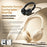WEKOME WM-13 Wireless Headphones Foldable Bluetooth-compatible Over-Ear Headset with Microphone  /  40mm Driver - Beige - 2
