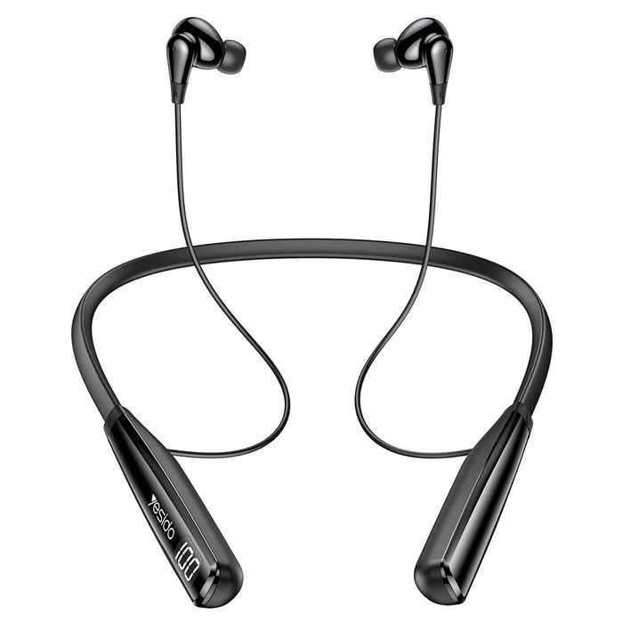 YESIDO YSP22 ENC Noise Reduction Bluetooth-compatible 5.3 Headphones Neckband Earphones with LED Power Display - 1