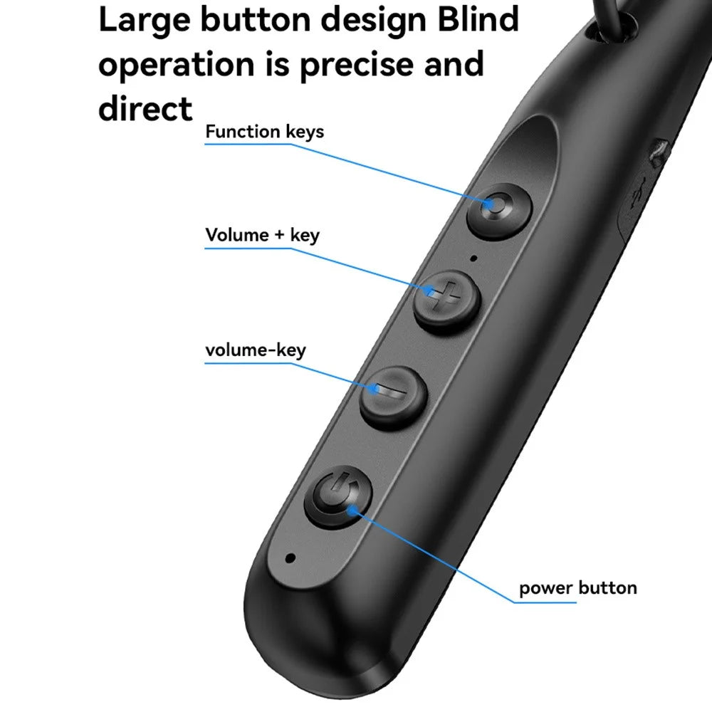 YESIDO YSP22 ENC Noise Reduction Bluetooth-compatible 5.3 Headphones Neckband Earphones with LED Power Display - 2