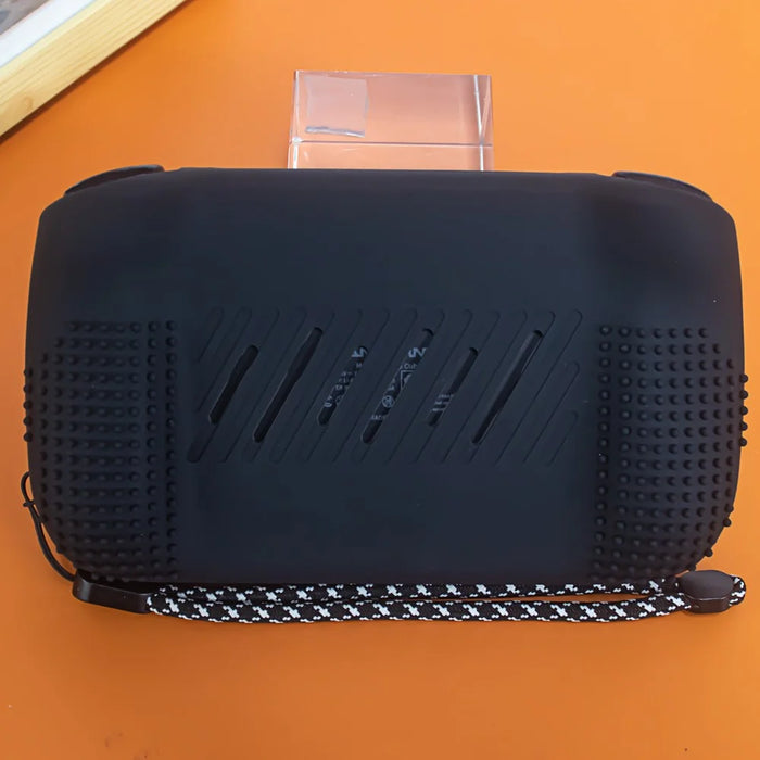 For ANBERNIC RG Cubexx Case Handheld Game Console Silicone Protective Cover with Wrist Strap - Black - 6