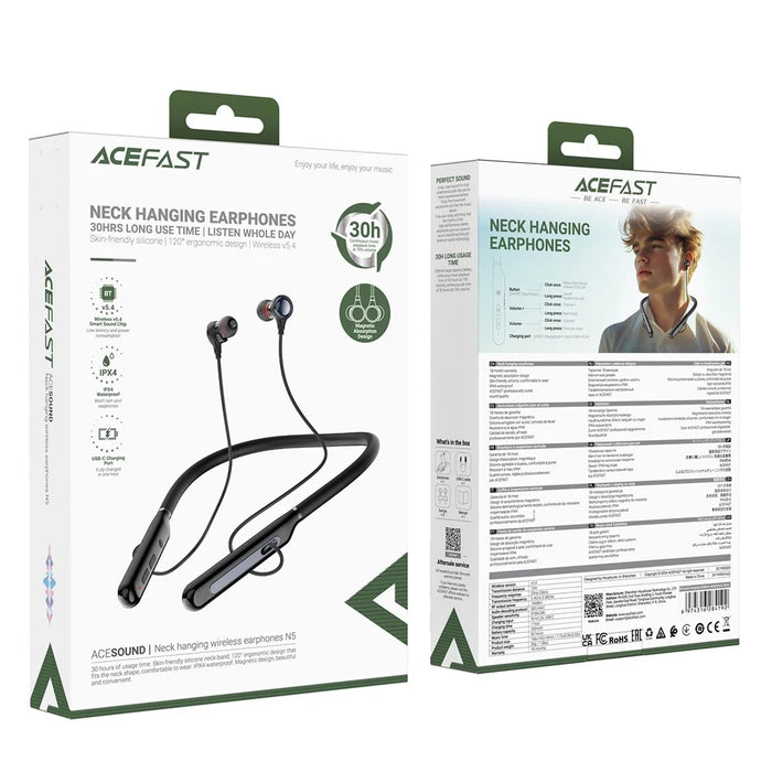 ACEFAST N5 Neckband Earphones In Ear Wireless Bluetooth-compatible 5.4 Headphones - 6