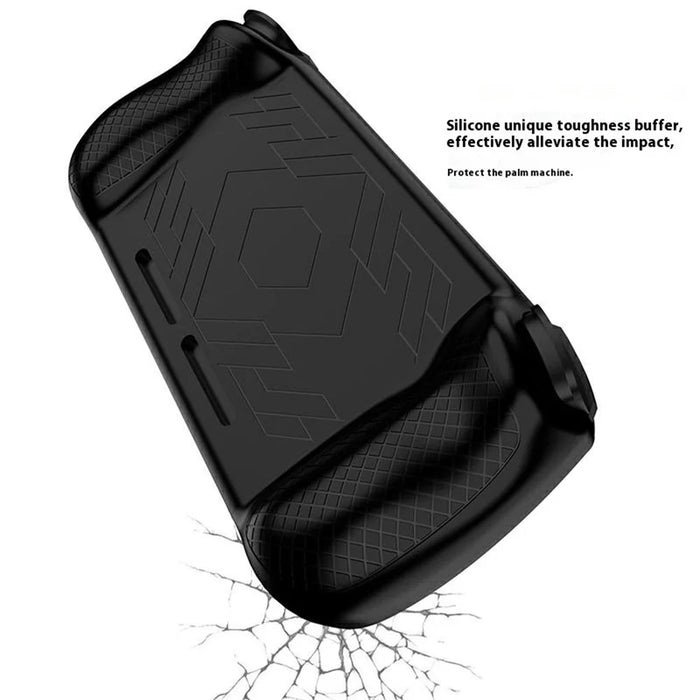 For AANBERNIC RG 406H Silicone Protective Case Handheld Game Console Shockproof Cover with Hand Strap - White - 3