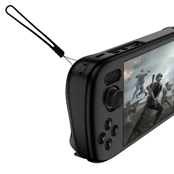 For AANBERNIC RG 406H Silicone Protective Case Handheld Game Console Shockproof Cover with Hand Strap - White - 7