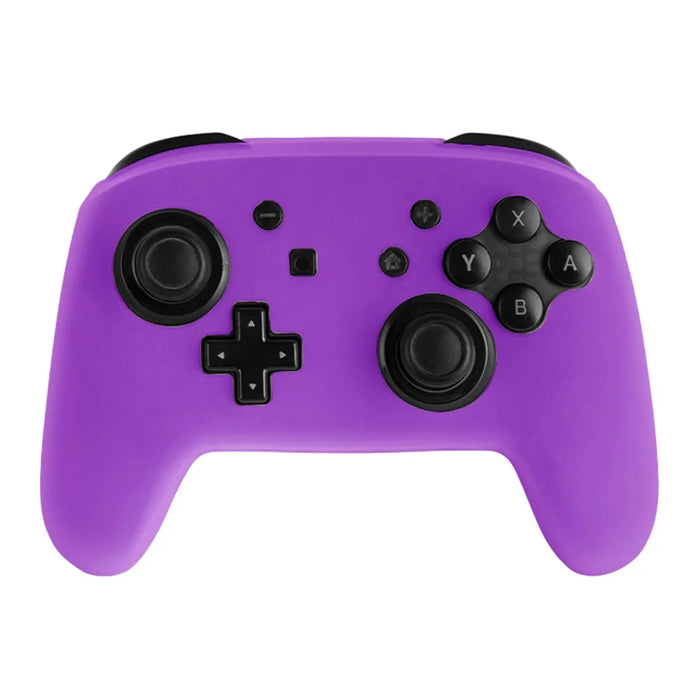 For Nintendo Switch Pro Controller Silicone Case Anti Drop Handheld Game Console Shockproof Protective Cover - Purple - 1
