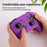 For Nintendo Switch Pro Controller Silicone Case Anti Drop Handheld Game Console Shockproof Protective Cover - Purple - 3