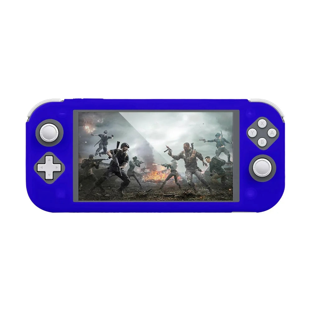 For Nintendo Switch Lite Silicone Protective Case Game Console Shock Absorbing Anti Drop Soft Cover - Blue - 1