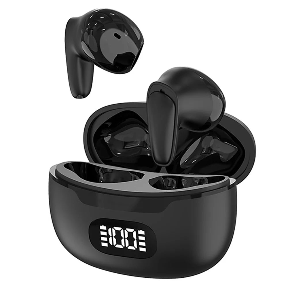 B28 150 Languages Smart Voice Translation Earbuds Bluetooth-Compatible Semi In Ear Headphones - Black - 1