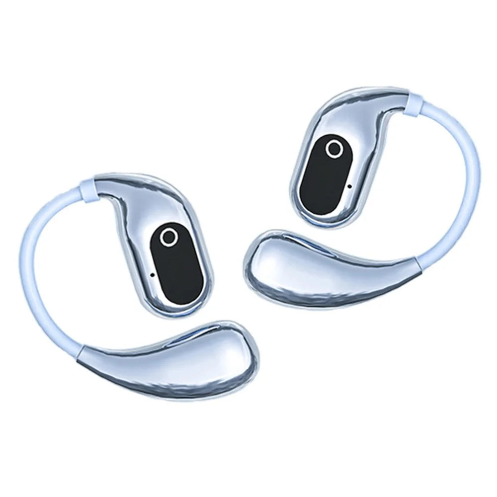 XG99 144 Languages Smart Voice Translation Earphones Bluetooth-Compatible OWS Open Ear Headphones - Blue - 2