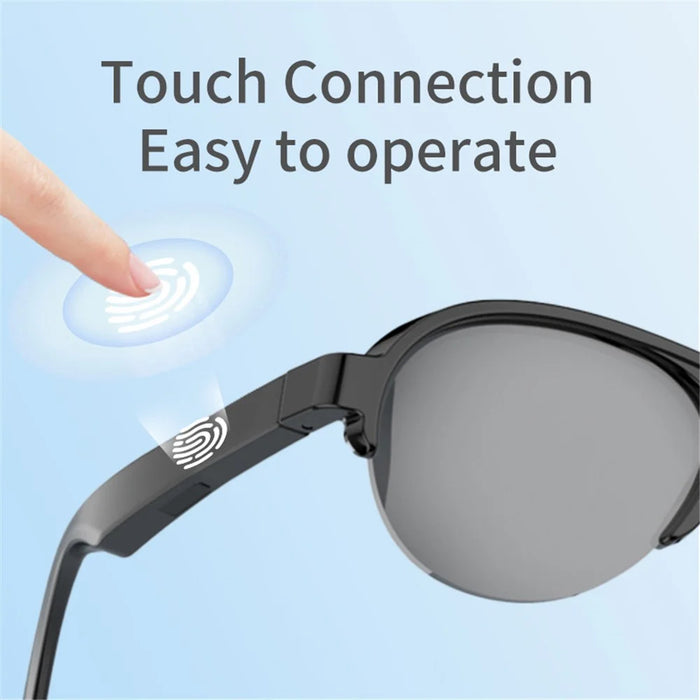 F08 AI Translation Bluetooth-Compatible Glasses Headphones UV400 Anti Glare Smart Sunglasses - 6