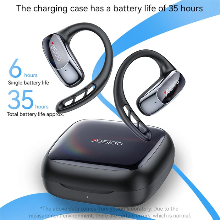 YESIDO YSP24 OWS Wireless Bluetooth-Compatible Headset Memory Ear Hooks Music Call Earphone - 4