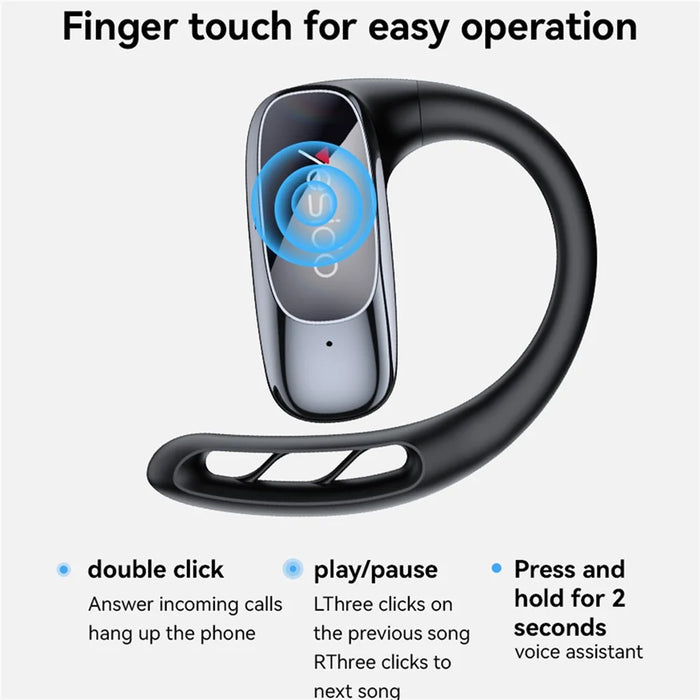 YESIDO YSP24 OWS Wireless Bluetooth-Compatible Headset Memory Ear Hooks Music Call Earphone - 5