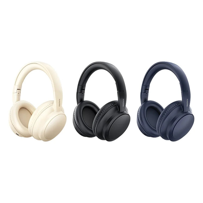 REMAX RB-100HB Wireless Headphones Bluetooth-Compatible Over-Ear Foldable Headset - Beige - 4
