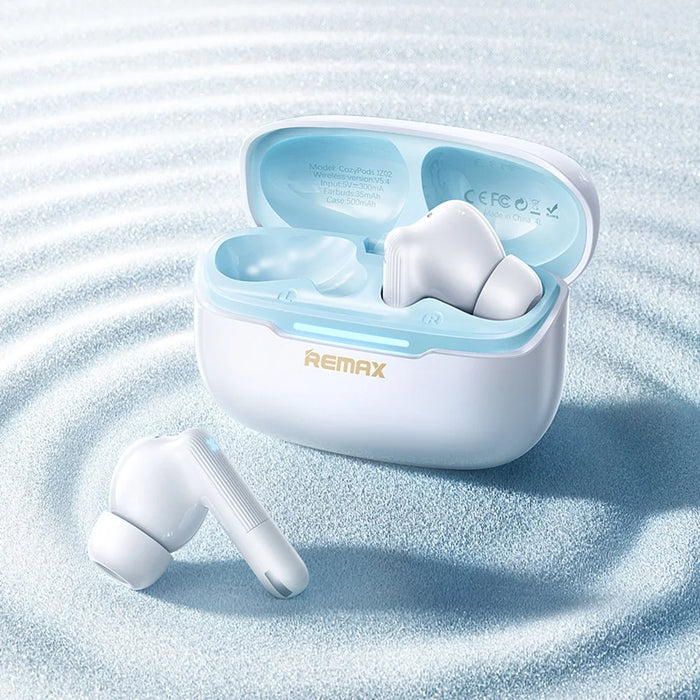 REMAX Cozypods JZ02 Wireless Earbuds ANC ENC Noise Cancelling Low Latency BT Earphones - White - 2
