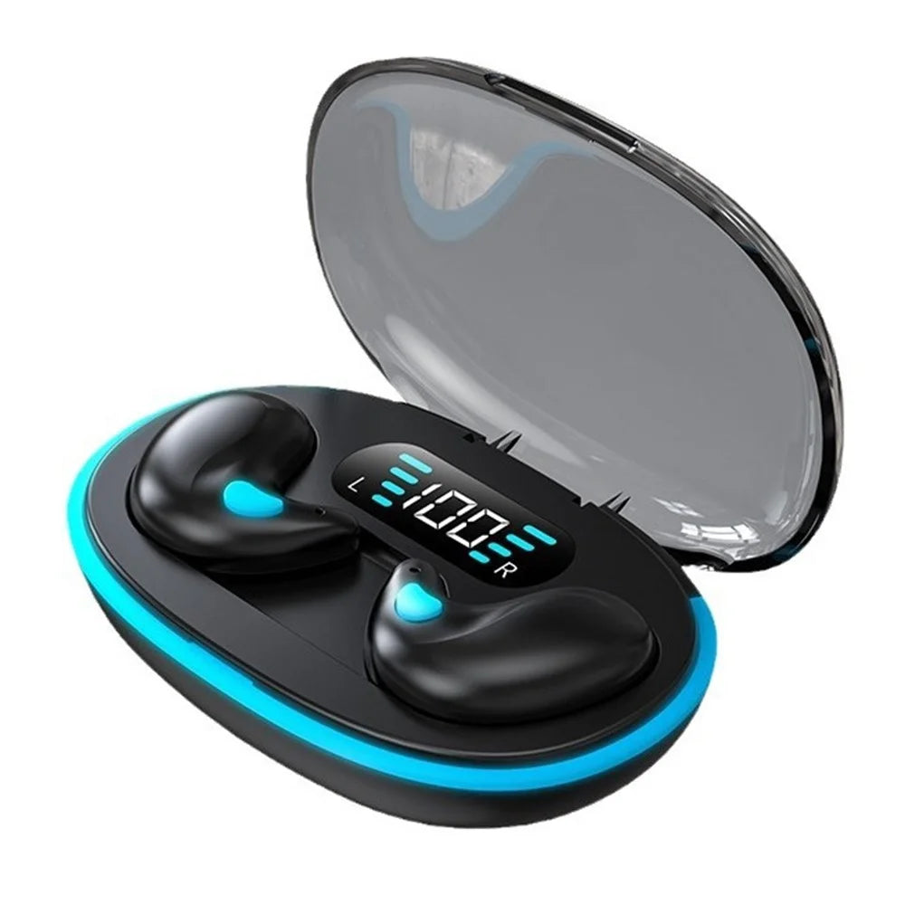 X55 TWS Wireless Bluetooth-Compatible Earbuds Intelligent Noise Reduction Sweatproof Sports Headphones - Black - 1