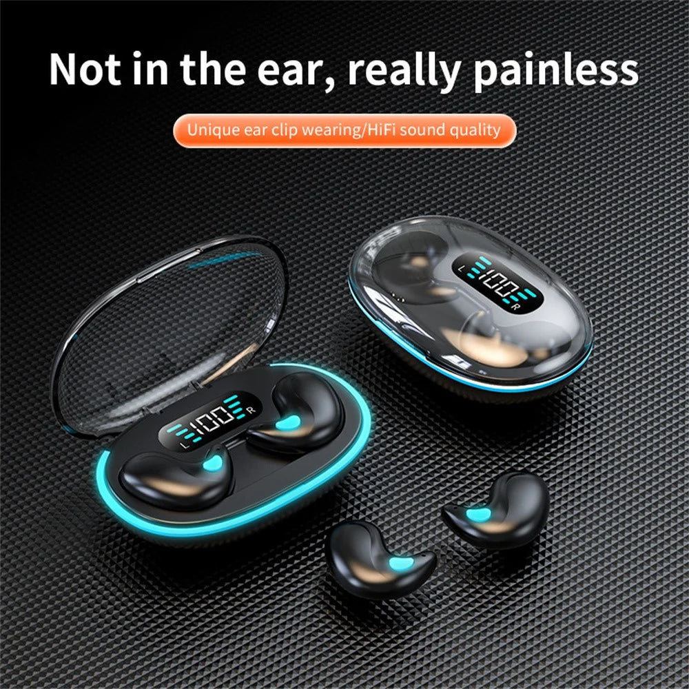 X55 TWS Wireless Bluetooth-Compatible Earbuds Intelligent Noise Reduction Sweatproof Sports Headphones - Black - 3