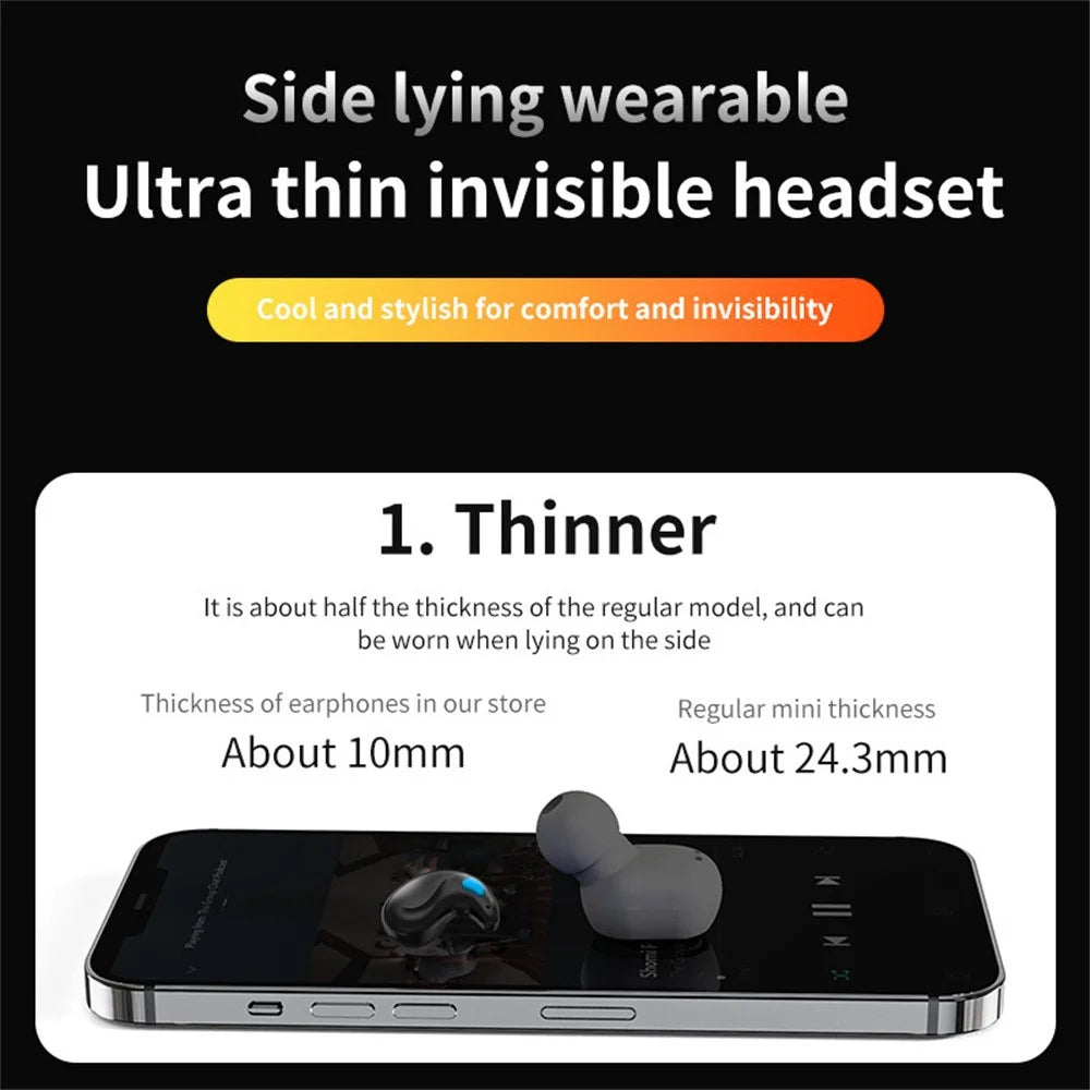 X55 TWS Wireless Bluetooth-Compatible Earbuds Intelligent Noise Reduction Sweatproof Sports Headphones - Black - 7
