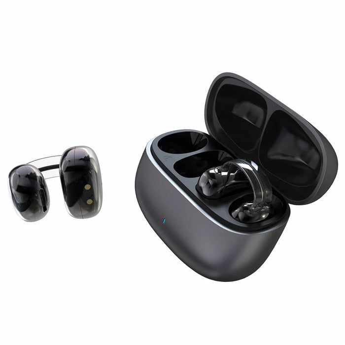 YX59 Open Ear OWS Clip On Wireless Headphones Noise Reduction Bluetooth-Compatible Earbuds - Black - 2