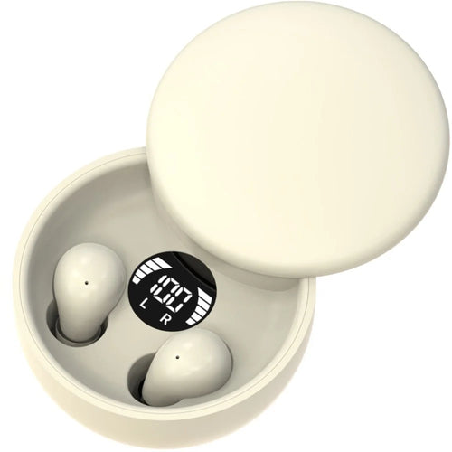 SK26 HiFi Sound Wireless Bluetooth-Compatible Earbuds for Sleep Noise Cancelling Invisible Mini Headphones - Nude - 1
