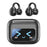 M100 Wireless Headphone Bluetooth-Compatible Headset Clip On Earbuds with Screen - Black - 1