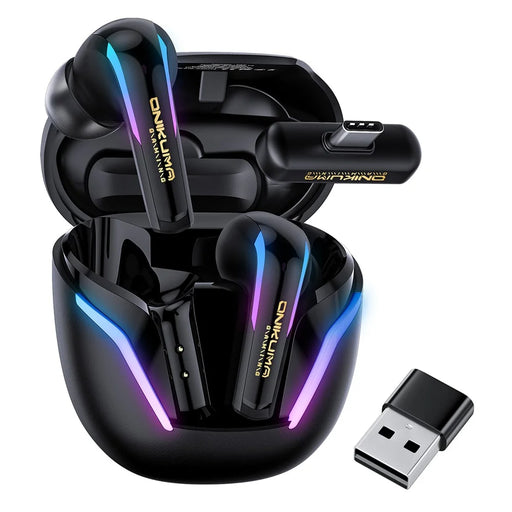 ONIKUMA T27 IPX4 Waterproof 2.4G Wireless Bluetooth-Compatible Gaming Earbuds Low Latency True Wireless Earphones - 1