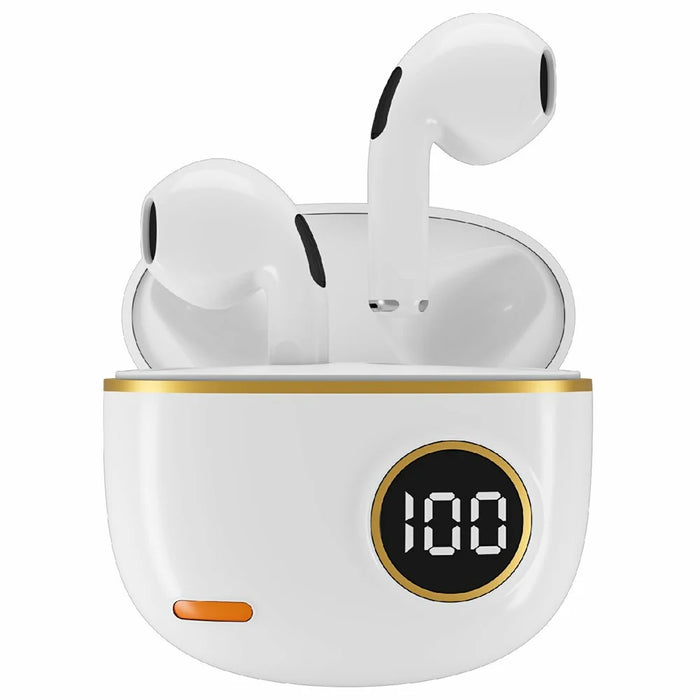 S190 Wireless Earphones Digital Display Waterproof Bluetooth-Compatible Gaming Music Headset - White - 1