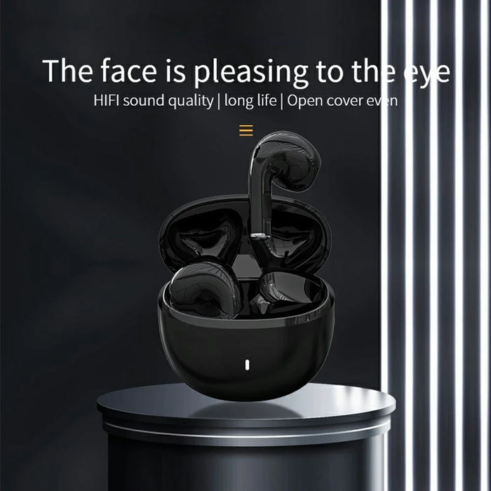 V350 Wireless Bluetooth-Compatible Earphone HiFi Sound Quality Touch Control Music Gaming Headset - Black - 2