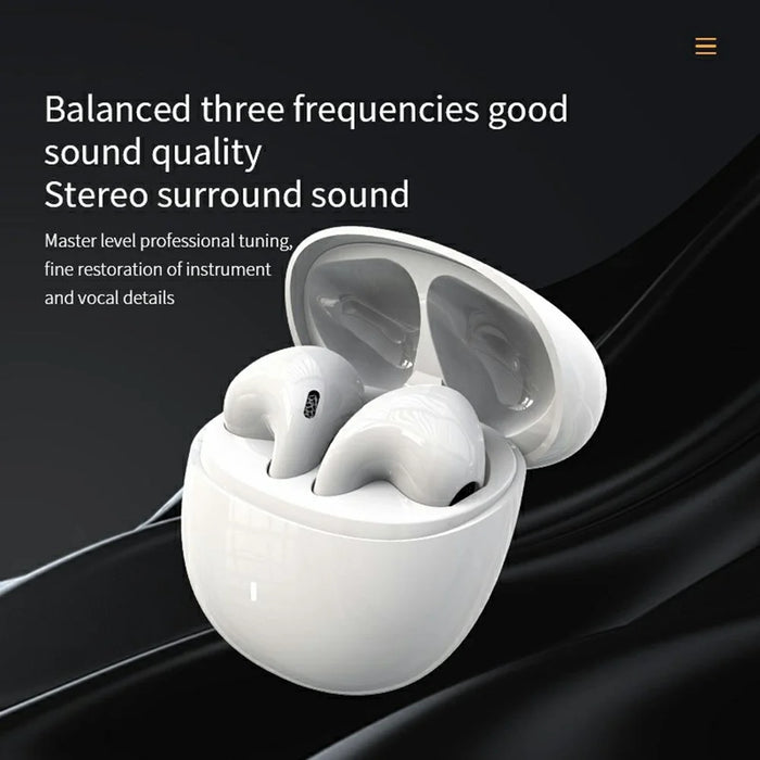 V350 Wireless Bluetooth-Compatible Earphone HiFi Sound Quality Touch Control Music Gaming Headset - Black - 4