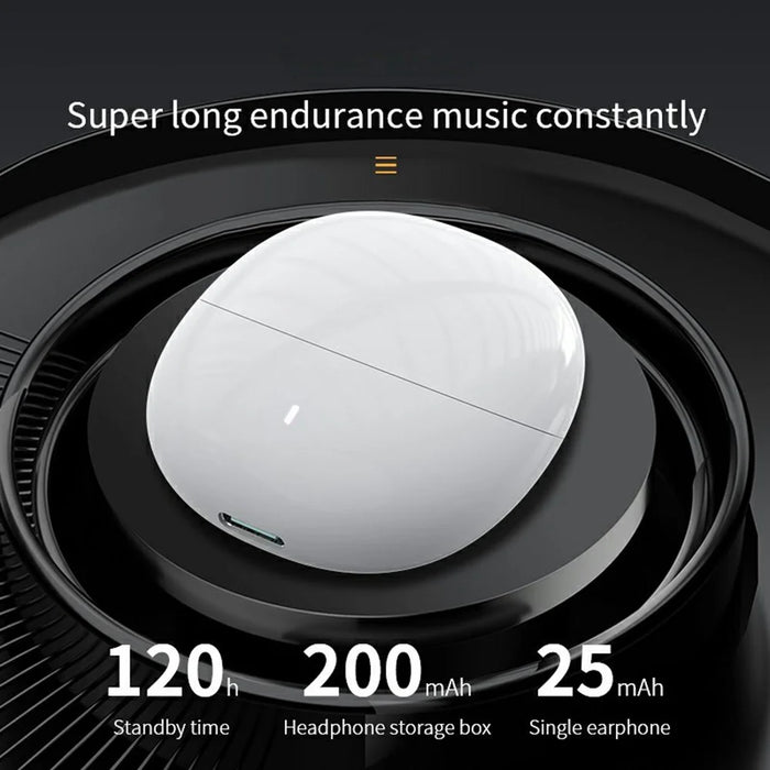 V350 Wireless Bluetooth-Compatible Earphone HiFi Sound Quality Touch Control Music Gaming Headset - Black - 5
