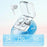 S168 Wireless Bluetooth-Compatible Earphones Touch Control Music Headset with Clear Charging Case - White - 3