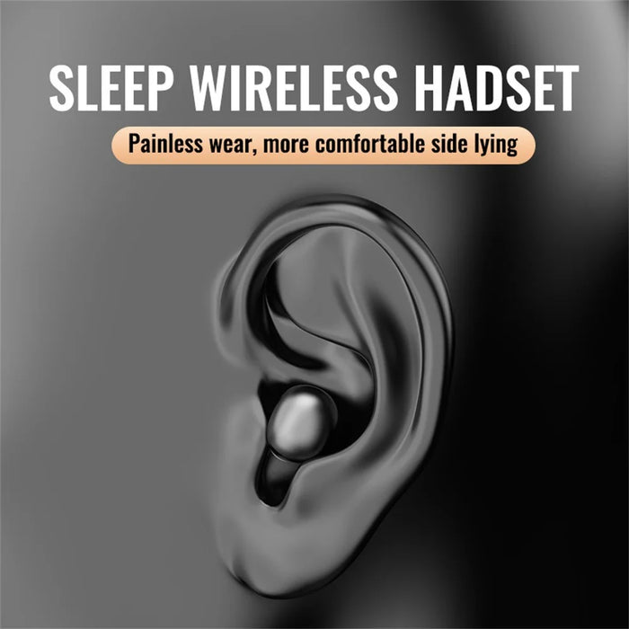mini13 Mini Sleep Wireless Earbuds HD HiFi Bass Sound Invisible Bluetooth-Compatible Earphones (Standard Version) - Black - 5