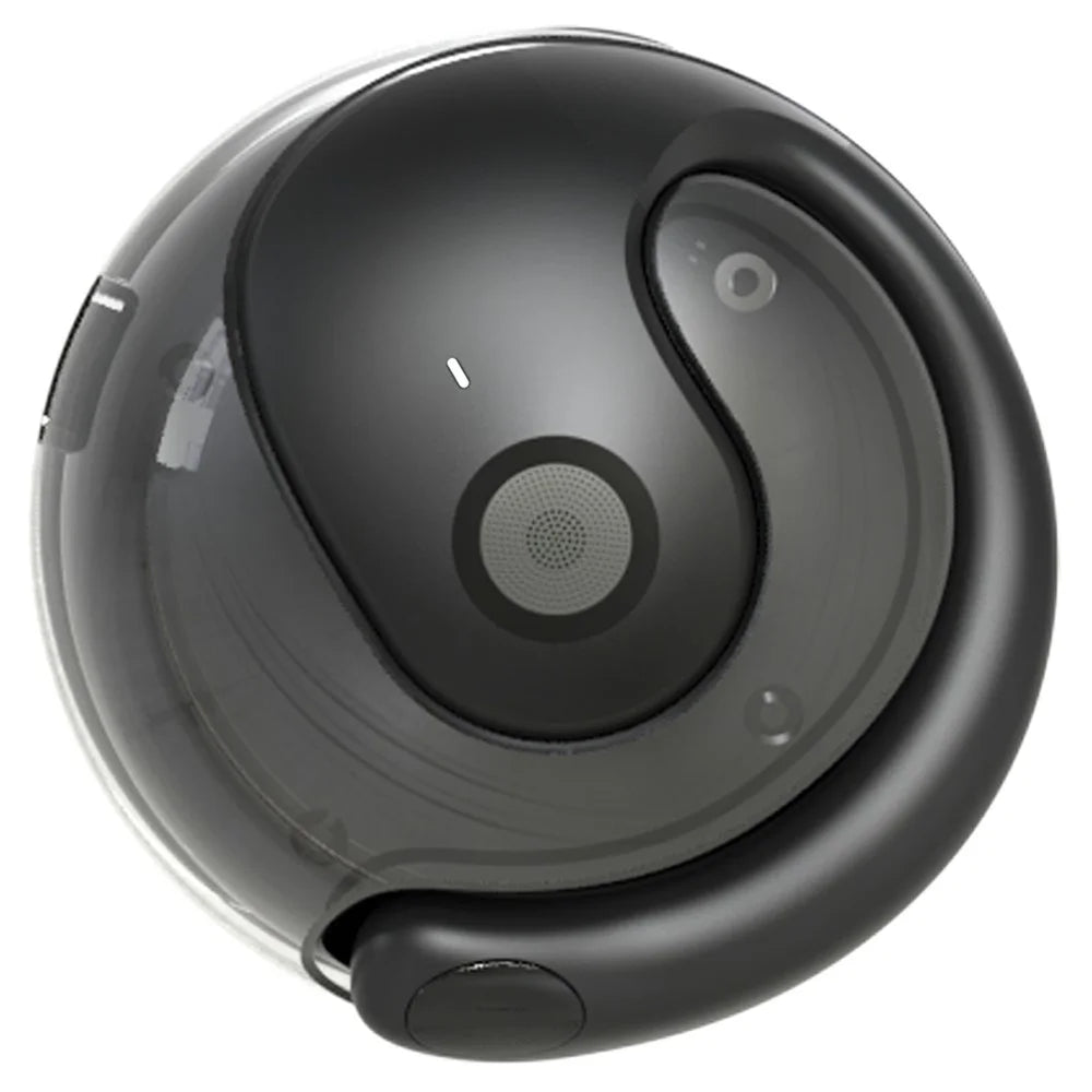 JM13 Wireless Translation Earphones Bluetooth-Compatible Ear Hook Headphones with Ball Shape Charging Case - Black - 1