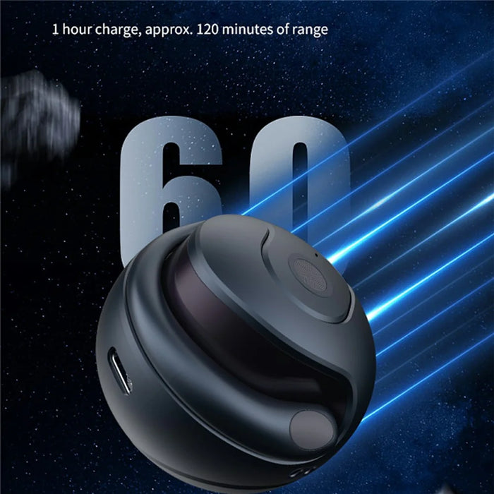 JM13 Wireless Translation Earphones Bluetooth-Compatible Ear Hook Headphones with Ball Shape Charging Case - Black - 4