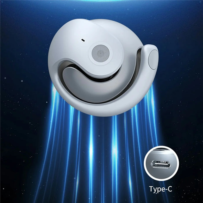 JM13 Wireless Translation Earphones Bluetooth-Compatible Ear Hook Headphones with Ball Shape Charging Case - Black - 6