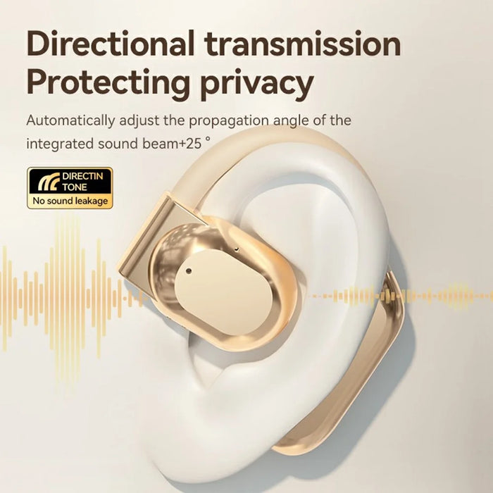 M62 AI Smart Translation Wireless BT Earphones Hanging Ear Design HIFI Sound Quality Comfortable Wear Earbuds - Nude - 2