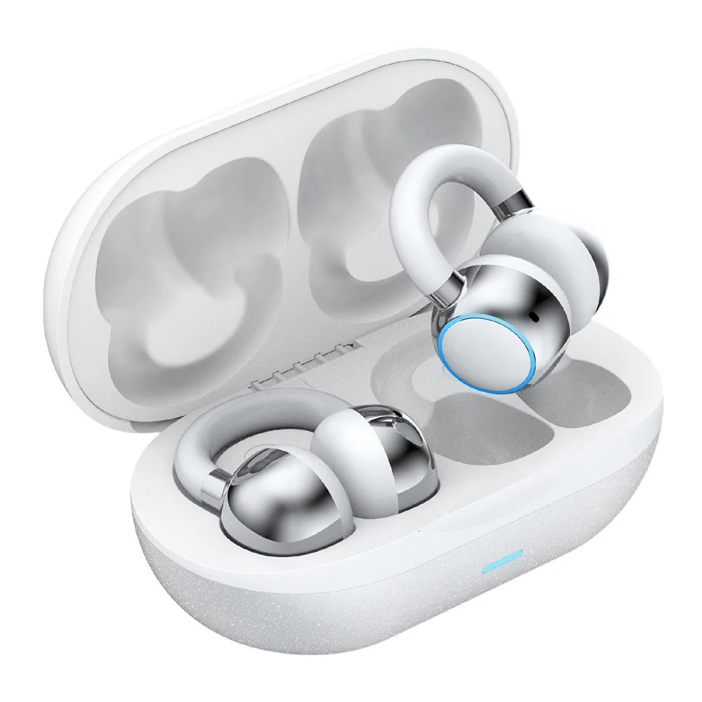 F11 HIFI Wireless Earbuds Clip-On Design BT Earphones True Wireless Stereo High Fidelity Sound Headphones - White - 1