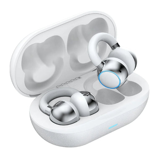 F11 HIFI Wireless Earbuds Clip-On Design BT Earphones True Wireless Stereo High Fidelity Sound Headphones - White - 1