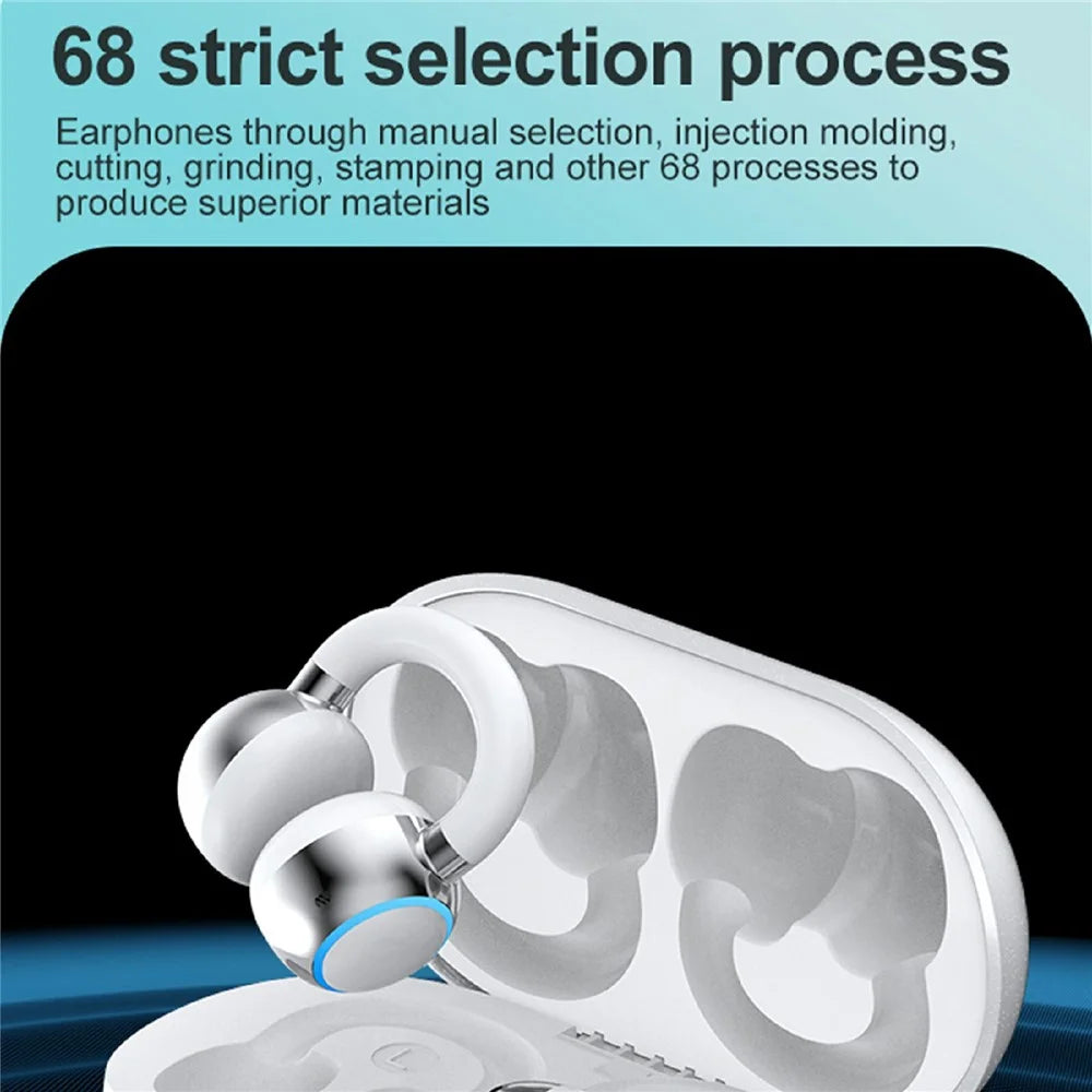F11 HIFI Wireless Earbuds Clip-On Design BT Earphones True Wireless Stereo High Fidelity Sound Headphones - White - 3